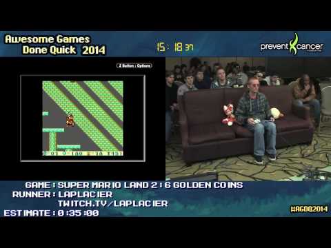 AGDQ 2014 - Super Mario Land 2: 6 Golden Coins - LAPLACIER - Speedrun