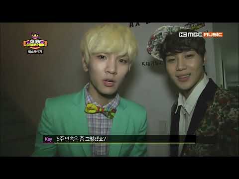 130327 MBC Music Show Champion SHINee   backstage