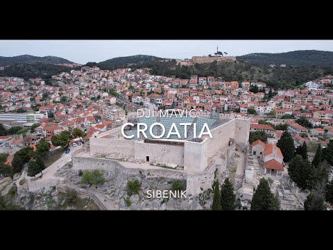 Croatia-4K Sibenik Dalmatia Beautiful City from The Sky | Dji A2s |