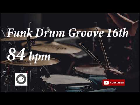 Funk Drum Groove HH 16th - 84 bpm - HQ