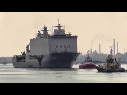 Dutch Navy Ship | 'HNLMS Johan de Witt' (L801) visits Southampton 12/04/19