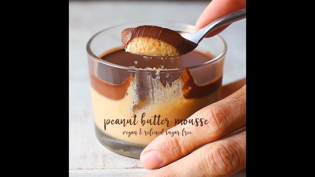 Vegan peanut butter mousse