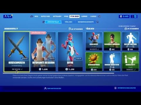Fortnite Shop vom 10.9.2020