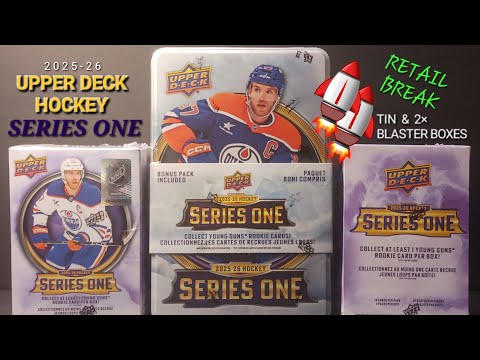 IS CHEAPER BETTER? 2025-26 UPPER DECK SERIES ONE RETAIL TIN & (2x) BLASTER BOXES BREAK #hockeycards