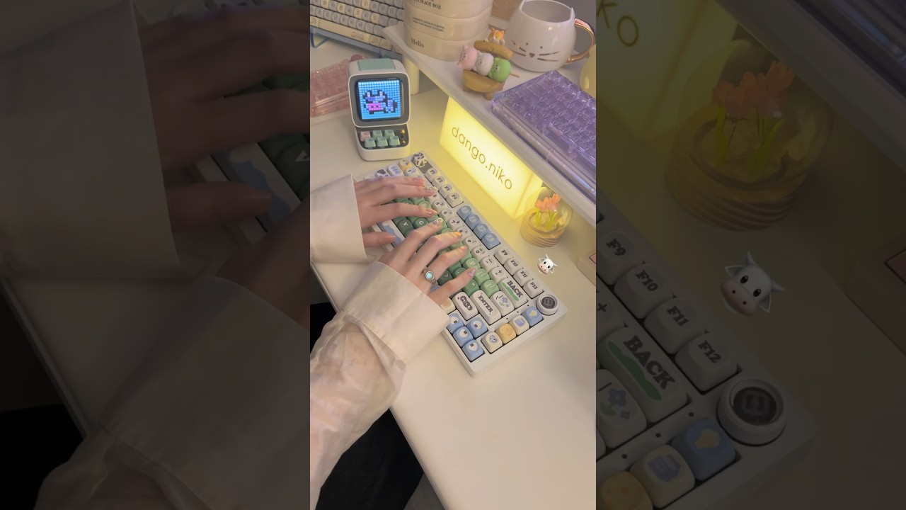 5 creamy keyboards, specs on my IG ✨ #keyboard #asmr #typing #mechanicalkeyboard #shorts