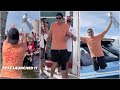 Tom Brady BEST MOMENTS At Bucs Boat Parade EXTREMELY DRUNK