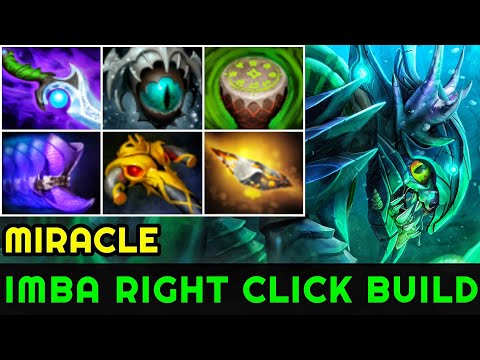 Miracle [Slark] Imba Right Click Build Crazy Rampage Gameplay 7.23 Dota 2