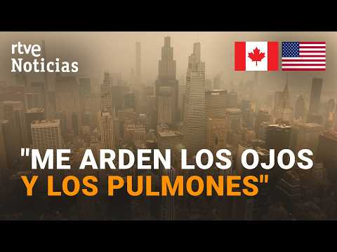 Un núvol de fum provinent dels incendis del Canadà arriba a Nova York