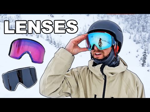 Goggle Lens Comparison - Sunny, Cloudy & Variable