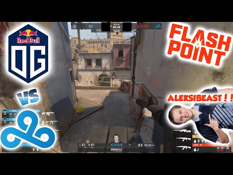 ALEKSIBEAST!! OG vs Cloud9 * Mirage - Flashpoint 2 Group C lower bracket round 1