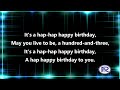 It S A Hap Hap Happy Birthday English Party Song With Lyrics