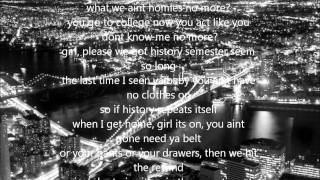 J Cole Home for the Holidays Lyrics on-screen