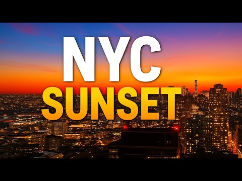 [4K] NYC Sunset 🌆 • Cinematic Ambient Music • Relaxing & Studying