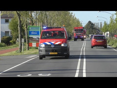 Brandweer Niedorp met Spoed naar een grote brand in Limmen - DB 10-5003 HA 10-6683 DB 10-6509