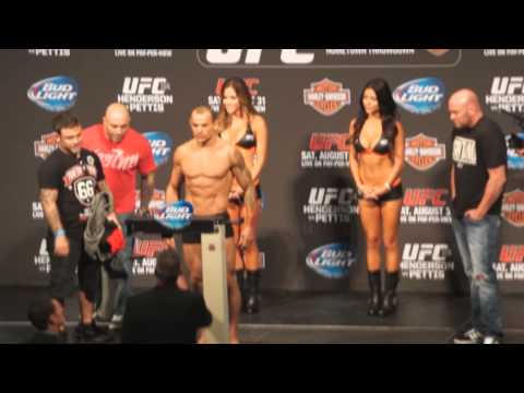 UFC 164: Jamie Varner vs  Gleison Tibau - Weigh-In