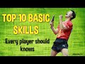 Top 10 Fundamental Skills Table Tennis