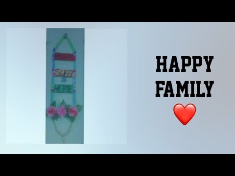 Diy (Wall hanging)With ice cream sticks❤️||Creative ideas with Samarpita||