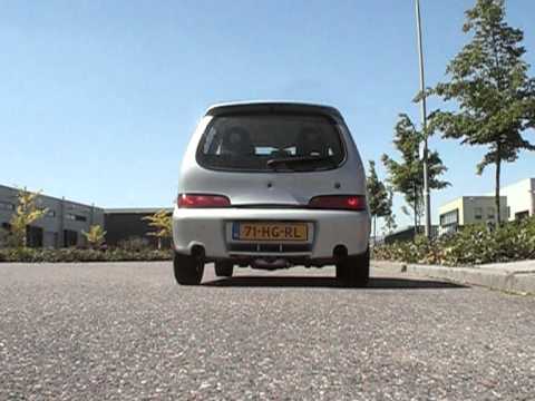 Guerrilla valve equipped exhaust on a Fiat Seicento Abarth