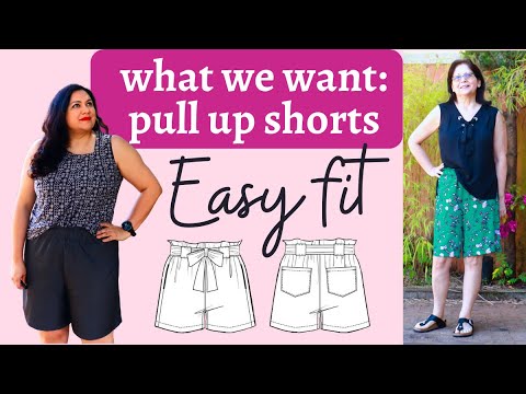 RELAXED fitting & sewing! Pull-up Brampton shorts (Itch to Stitch). Delicious feel & comfort.