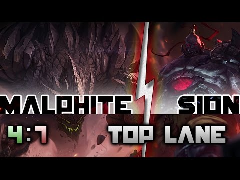 5.5 Wingsofdeathx as Malphite vs Sion in the Top Lane!