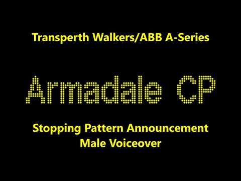 Transperth A-Series: Armadale CP Stopping Pattern Announcement (Male)