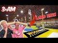 24 HR OVERNIGHT PARKOUR GYM CHALLENGE SNEAKING IN