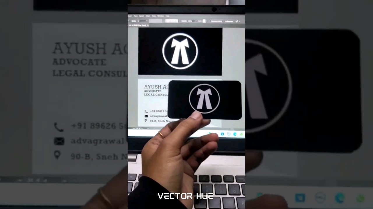 Crafting Professional Impressions: Designing Visiting Cards for an Advocate