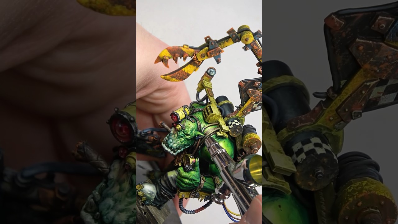 Golden demon award in 1 min #goldendemon #warhammer #warhammer40k #paintingwarhammer #orc #diorama
