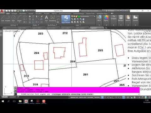 AutoCAD 2D L2: Zeichnen eines Lageplans