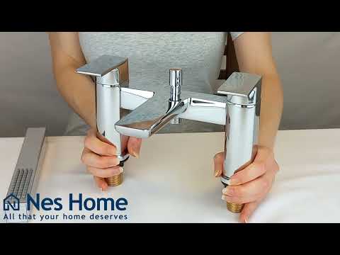 Nes Home Astra Chrome Bath Shower Mixer Tap