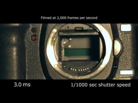 Slow motion camera shutter - Canon 5D Mark II 2,000 fps