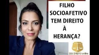 FILHO SOCIOAFETIVO TEM DIREITO À HERANÇA?