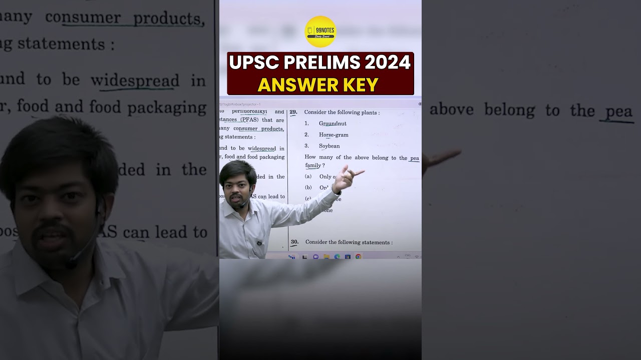 UPSC Prelims 2024 Answer Key  #prelims2024 #answerkey #answerkeys #upsc #99Notes #99notes #iasprep