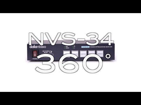 【360 Product Video】 NVS-34 Dual Streams Encoder/Recorder|Datavideo