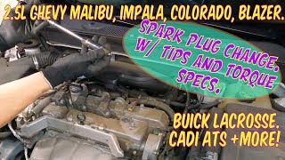 ⫷ 2.5L Chevy Malibu, Impala, Colorado, +More: Spark Plug & Coil change, p0301, p0302, p0303, p0304 ⫸
