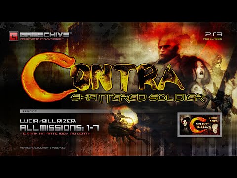 Contra: Shattered Soldier (Training: Missions 1-7, S Rank, 100% Hit Rate, No Death) PS3 Gamechive