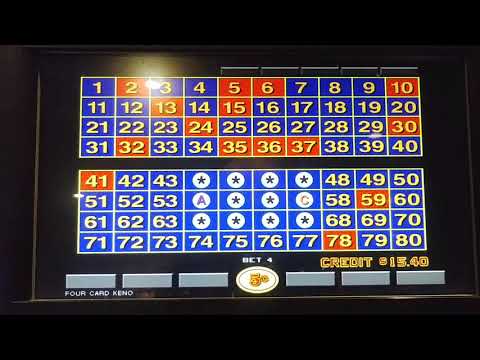 4 Card Keno: The All Night 8 pattern