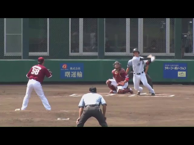 【ファーム】マリーンズ・茶谷 センターへ先制タイムリーヒット!! 2020/8/18 M-E(ファーム)