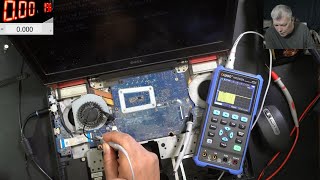 Laptops charger ID pin explained - How to use the oscilloscope in this repair. Dell 7567 - La-d993