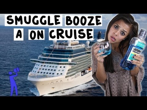 如何在遊輪上走私酒類 - 小貼士調酒師。 (How to smuggle alcohol on a cruise ship - Tipsy Bartender)