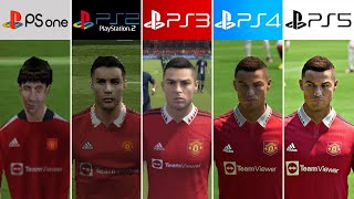 PS5 vs PS4 vs PS3 vs PS2 vs PS1 | FIFA - Graphics and Faces Comparison (4k 60fps)