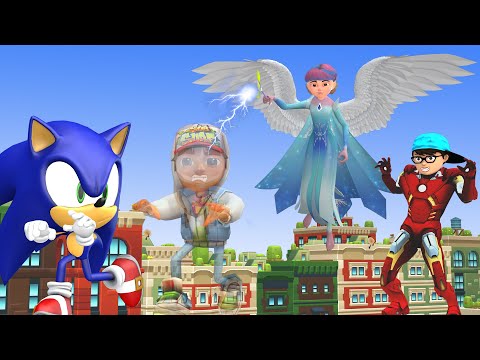 Good Nick Iron Man vs Sonic and Jake Greedy in Fairy - Scary Teacher 3D Funny Aniamtion