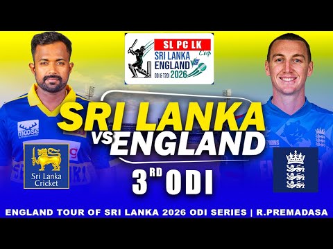 🔴LIVE Sri Lanka vs England - 3rd ODI England tour of Sri Lanka 2026 #srilankavsengland