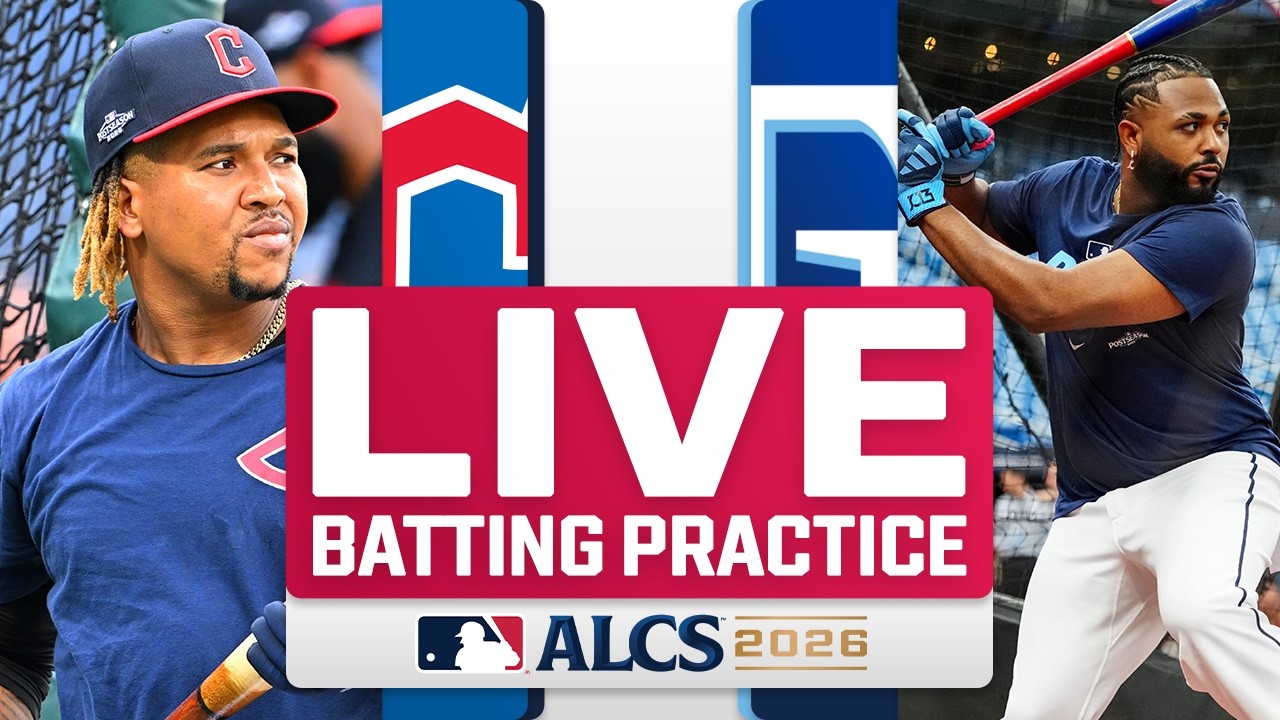 Guardians vs. Rays ALCS Game 2 LIVE Batting Practice