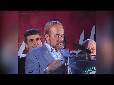 Nano miting në Durrës, prezanton kandidatin e PS Sokol Kokomani - (12 Qershor 2005)