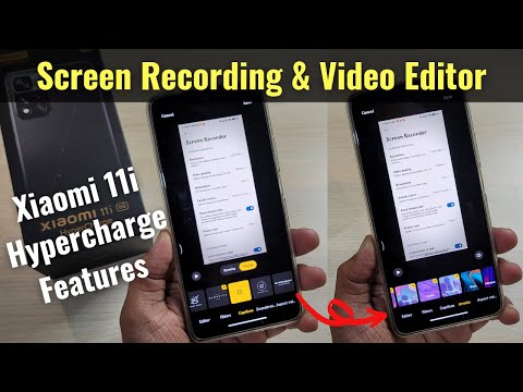 Xiaomi 11i Hypercharge - Screen Recording and Video Editor Features in Hindi