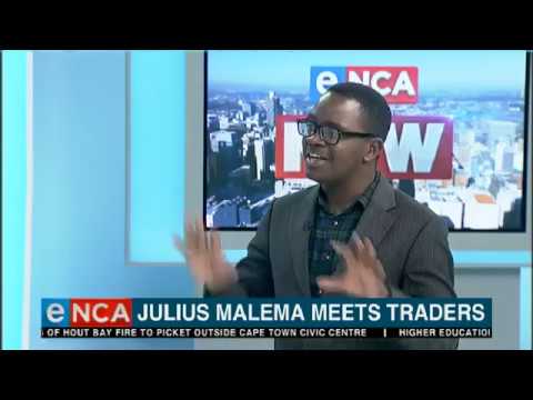 Julius Malema meets traders