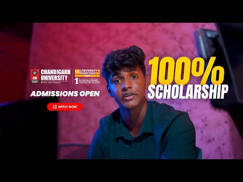 Meet 100% CUCET Scholarship Achiever at Chandigarh University | Admissions 2026