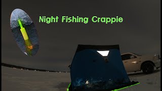 How to tie a slip bobber for ice fishing crappie (night fishing)