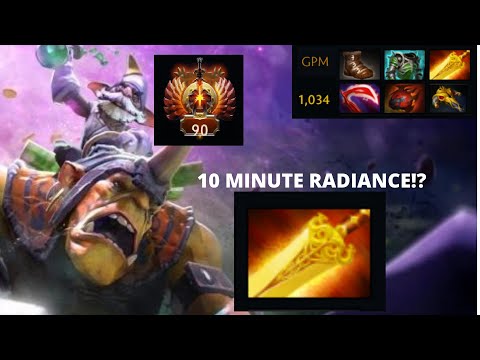 rank 90 Alchemist POV with NOtail Pango in team. 10 minute Radiance! 1k GPM 7836 Avg MMR